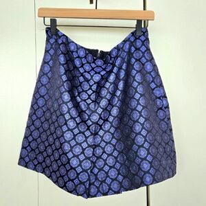 J.Crew 100% Silk Patterned Skirt